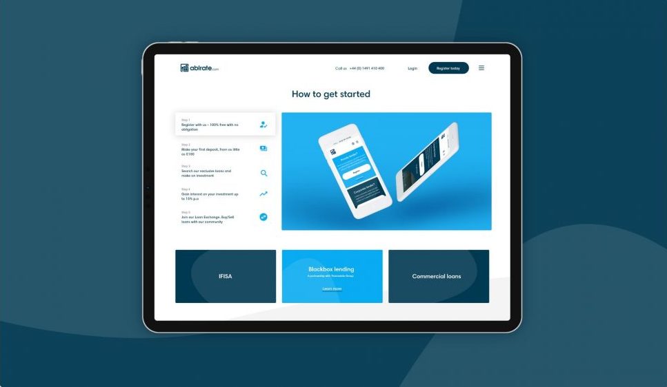 ablrate website on a tablet